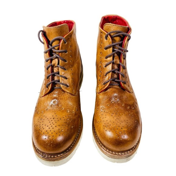 Bed Stu Quatro Brogue Ankle Bootie Boot Women size 6.5 - Picture 4 of 10